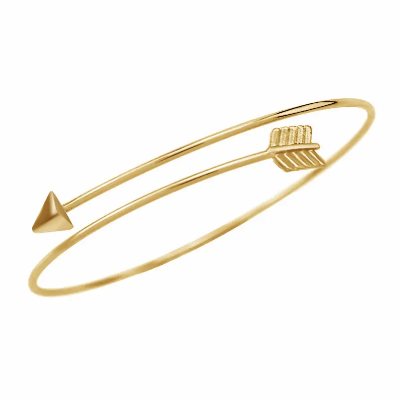 Women's Adjustable Arrow Bracelet Stainless Steel Bangle