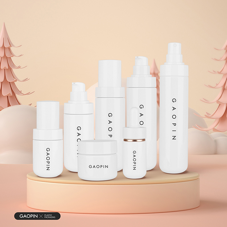 low MOQ containers cosmetic set 25ml 30ml 50ml 80ml 100ml 120ml hot sale empty skincare lotion bottle PET 30g cream jar