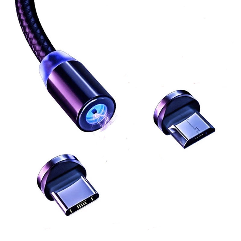 Free Sample Nylon Braided 3A Fast Charging Magnetic USB Cable Phone