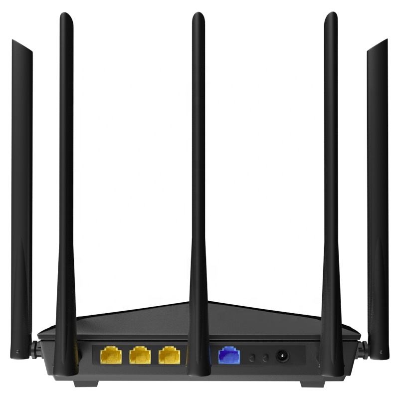 Tenda AC7 Dual Band 10/100Mbps Wireless New WiFi router 2.4Ghz 5Ghz Dual-Band wireless router with 5*6dBi High Gain Antennas