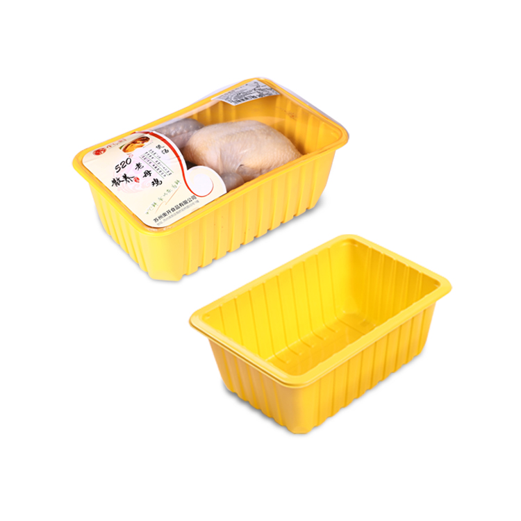 heating food tray fuhet plastic food tray with lid full frozen chicken trays