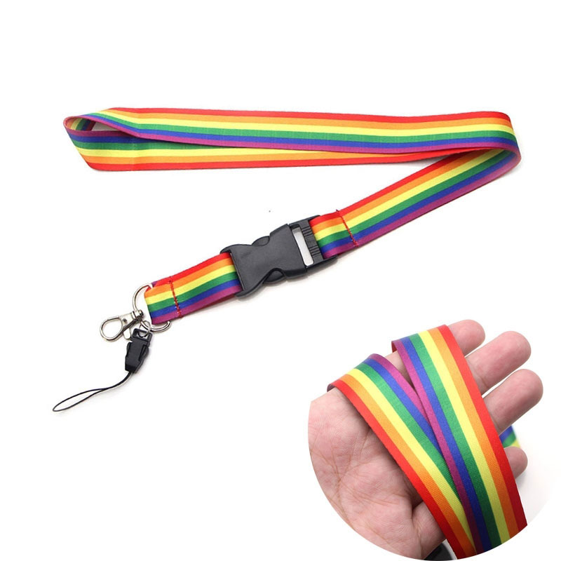 LGBT Радужный шнурок для шеи с сублимационной печатью