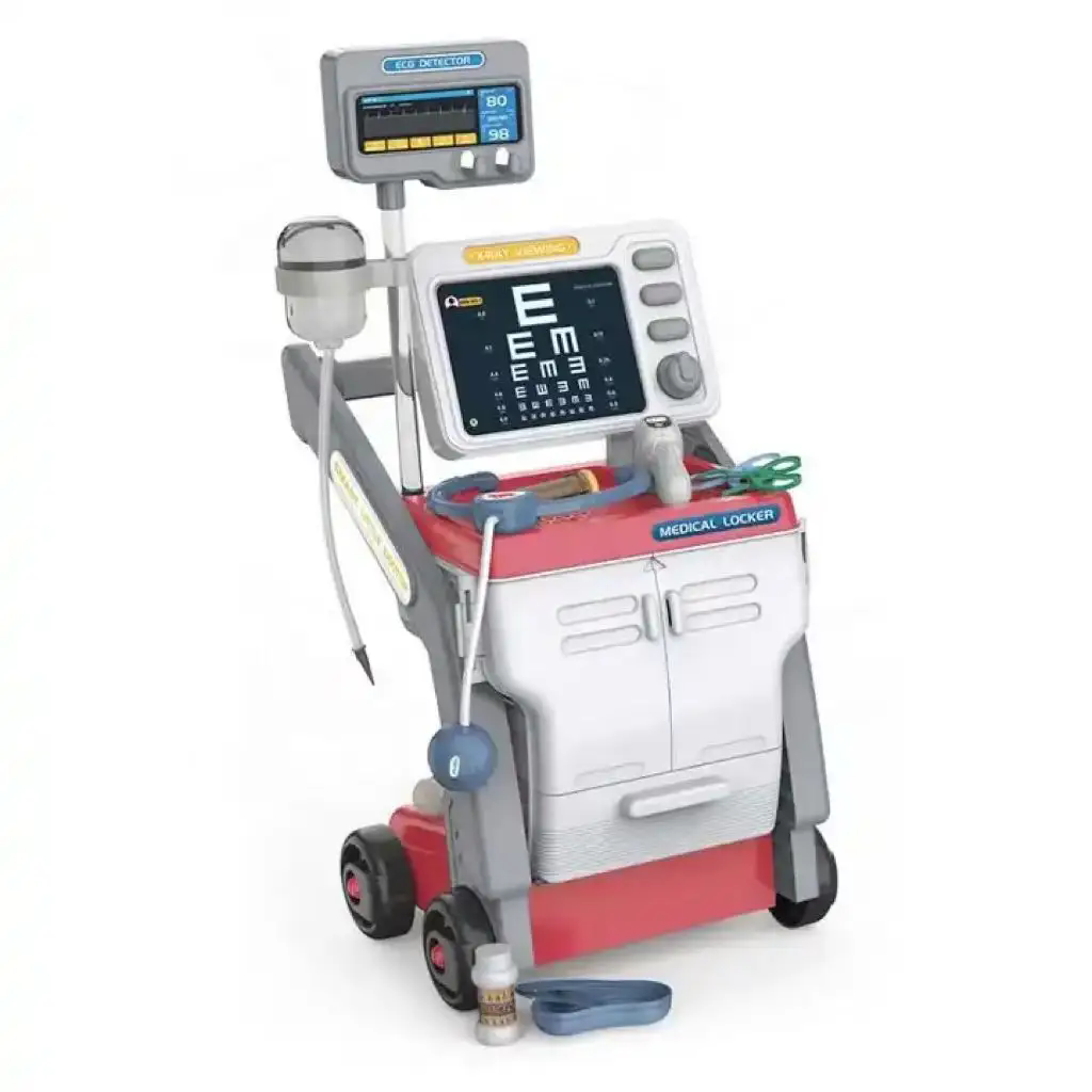 Educational hospital medical trolley cart realistic doctor games play pretend toy