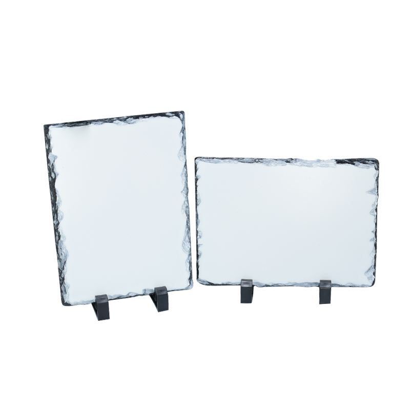 Wholesale Create Own Gift Photo Rock 15x20cm Photo Frames Matte Sublimation Rock Slate Photo 20cm 20cm For Custom Painting