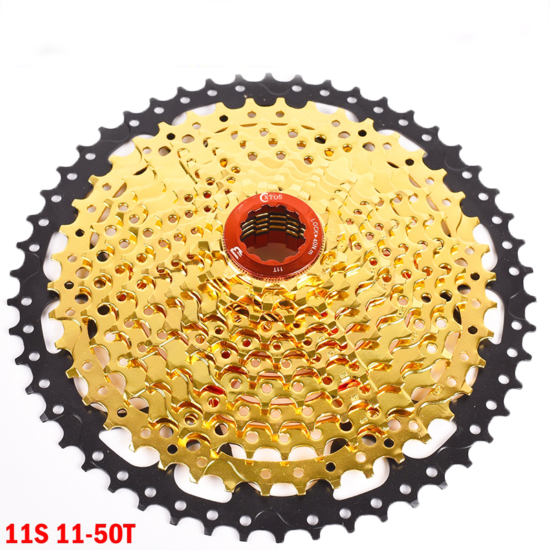 Кассета XTOS 11Speed 11-50T для горного велосипеда, звездочки, 11 скоростей, запчасти K7 для XT X1 X01 X1, черные и золотые