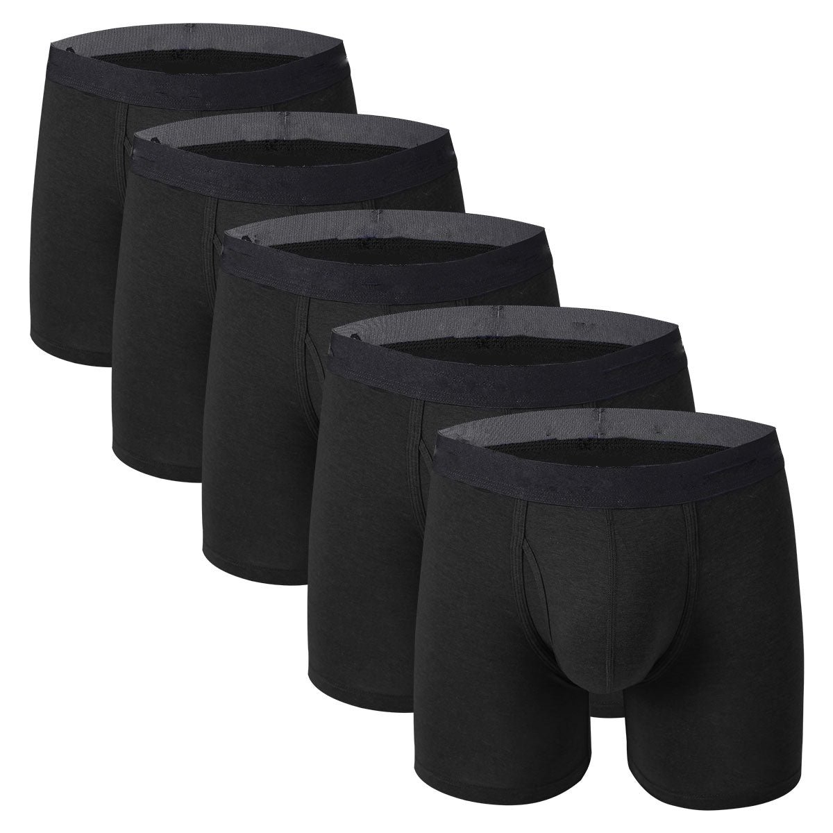 Best Underwear Sweat Men Bamboo Fabric Custom OEM Famous Brand Supplier 3D Pouch Crotch Panel Bamboo Underwear Boxers for Men