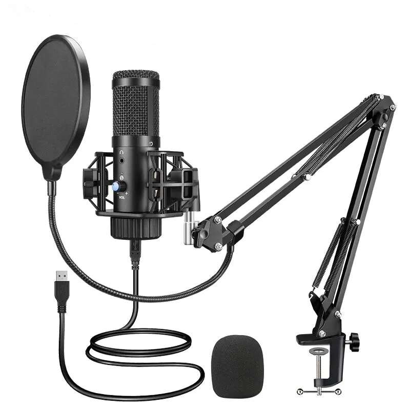 USB Microphone Set Professional Audio Condenser Studio Microphone
