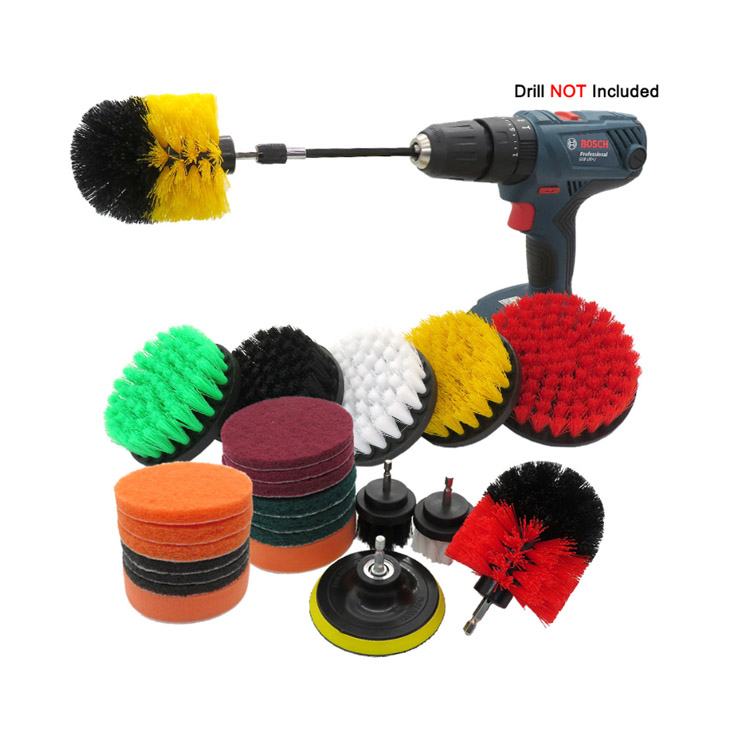 Industrial Scrubber Drilling Power Ceaning Brush for Cleaning Car Wheel and Home Kitchen