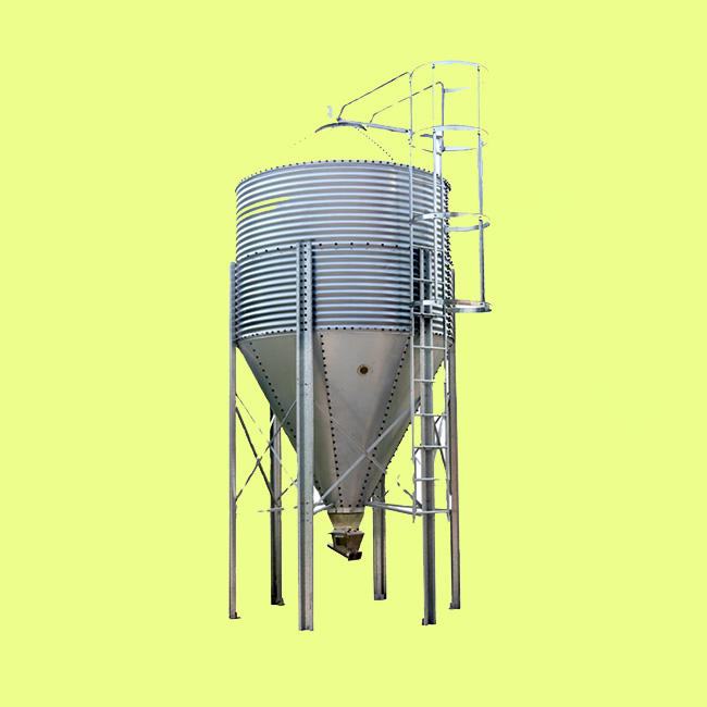 Small hopper grain silos 3 ton capacity feed silo fiberglass reinforced plastic materials