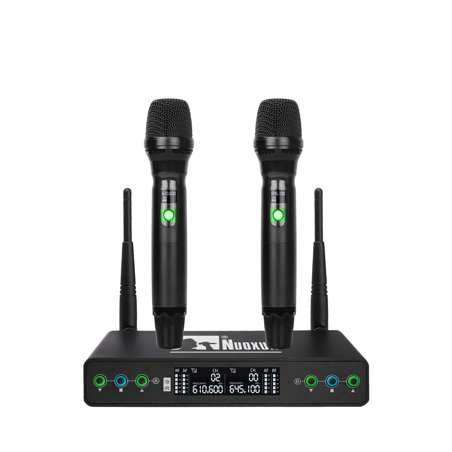 uhf dual wireless microphone high quality mic microphone