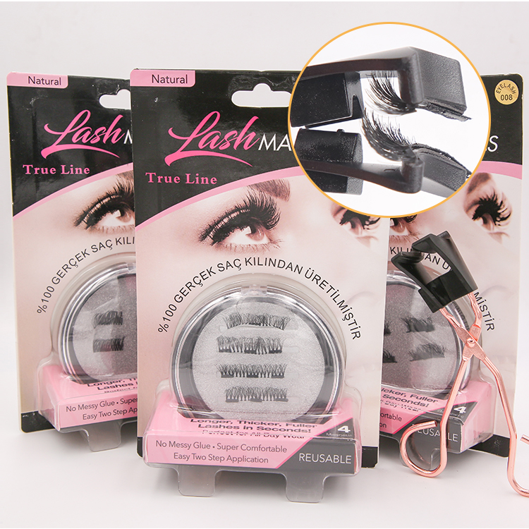 Wholesale individual lashes private label strip eyelashes charming quantum eyelashes soft magnetic