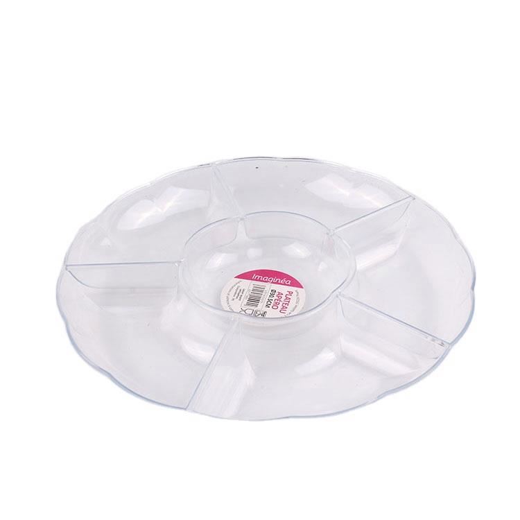 Multi-purpose transparent frozen dimsum berries cookie packaging tray plastic circle for fruit