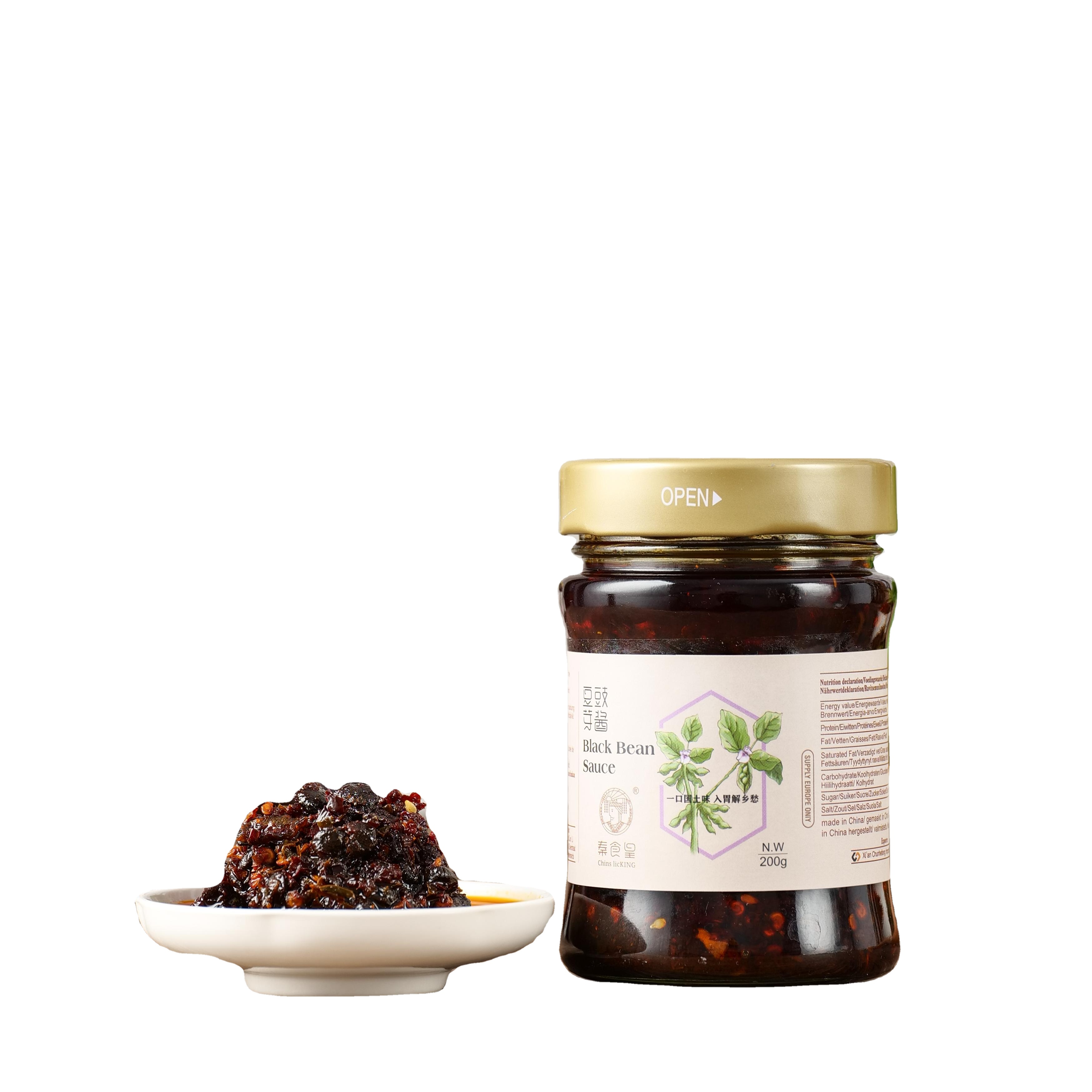 2024 New Chinese Sauce Black Bean Chili Sauce With Rice And Noodles