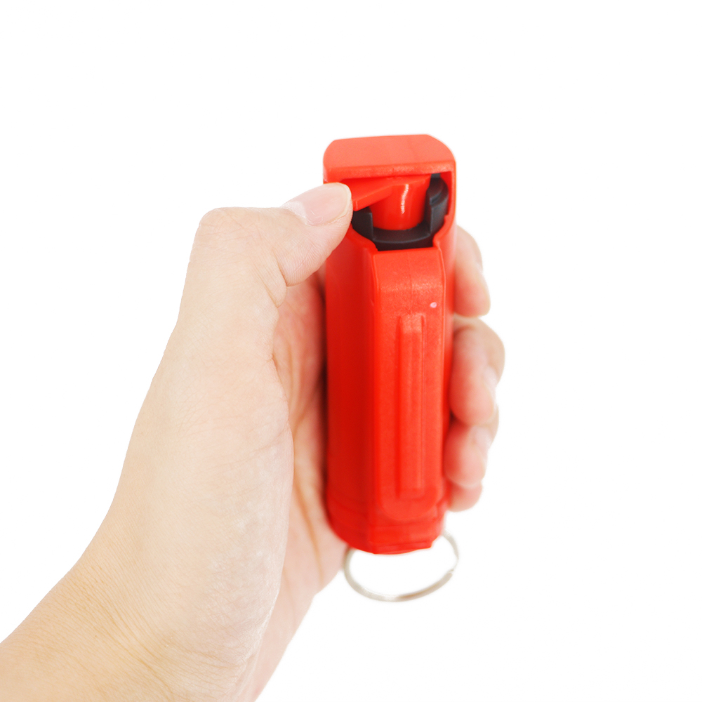 25ml pepper spray plastic shell keychain self defense pepper spray