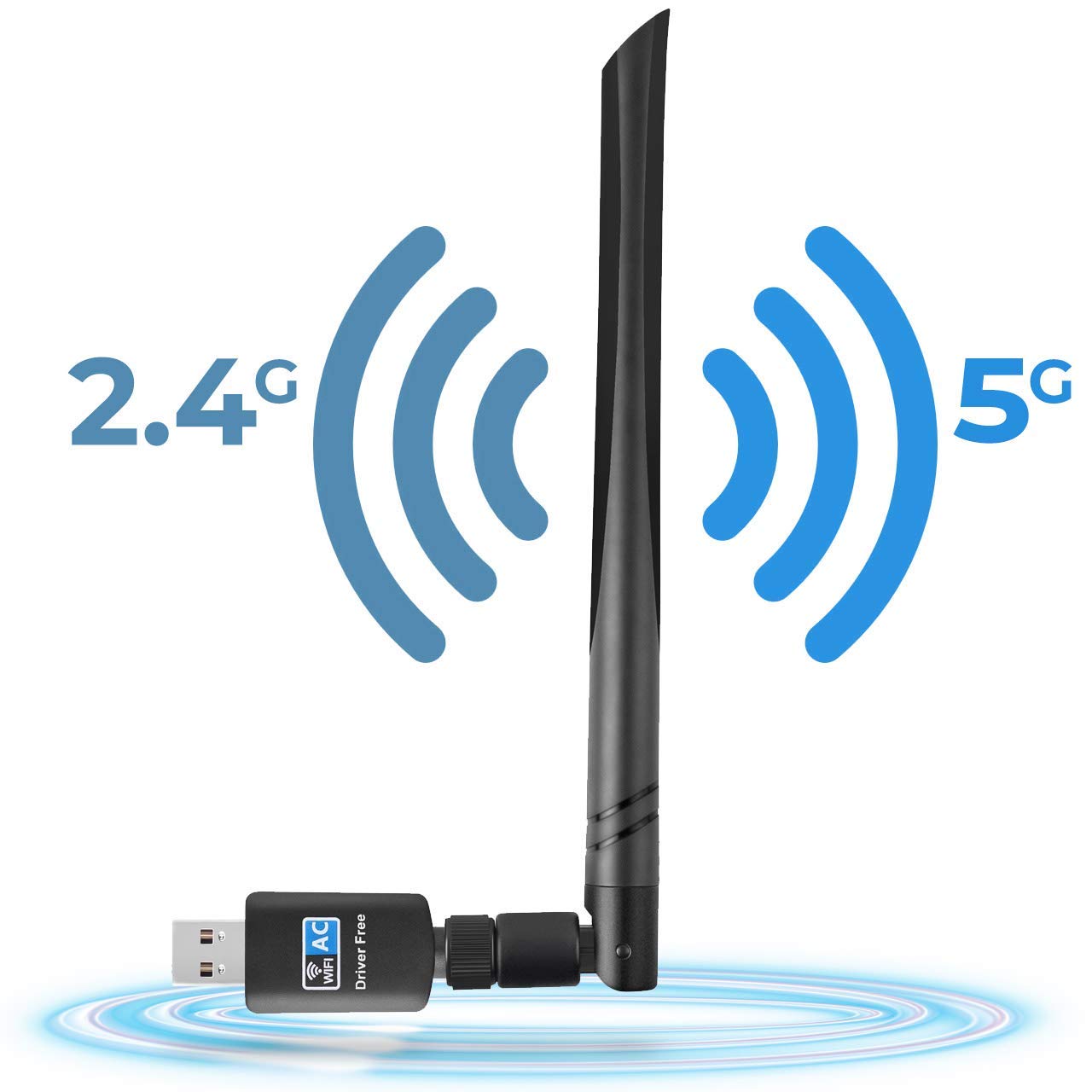 USB Wi-Fi адаптер с антенной, 600 Мбит/с, 2,4/5 ГГц