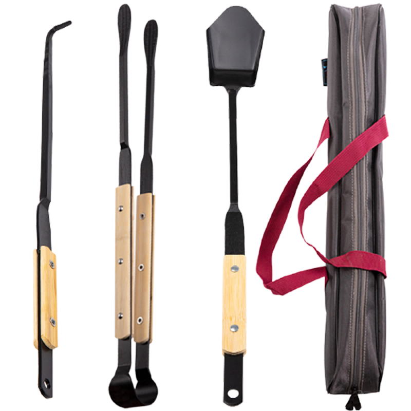 Outing Mate Fast shipping metal bbq accessories fire shovel fireplace tools sets with the best price in China