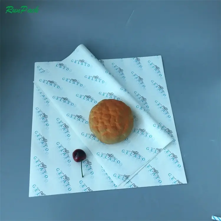 Butter Wrapping Paper Greaseproof Paper Food Grade Paper For Burger Wrap