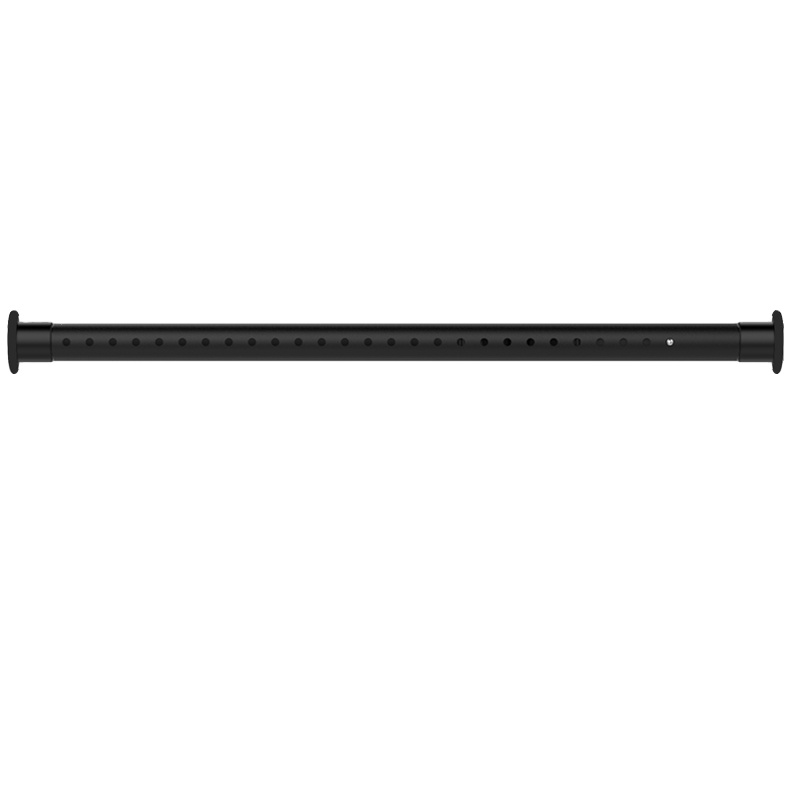 Hole-free retractable bedroom curtain rod living room clothing rod clothes drying stainless steel curtain rod