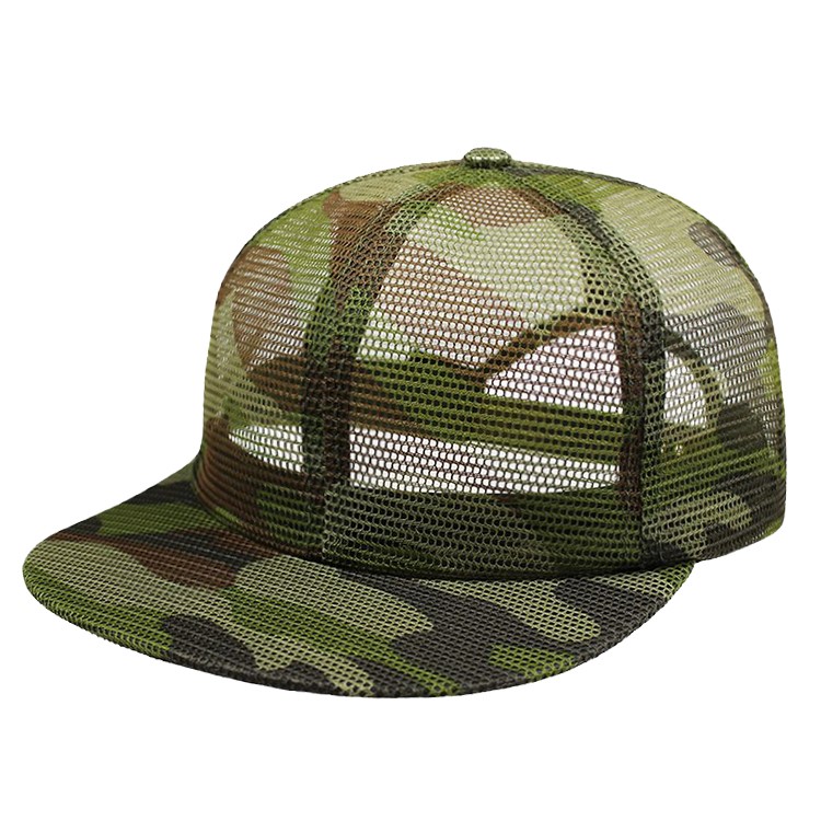 Fashion Custom Army Fans Outdoor Blank Camouflage Full Mesh Trucker Hats