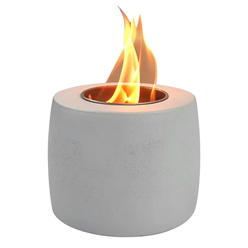 new marble indoor modern tabletop concrete cement fireplace portable heater fire bowl outdoor table top fire pit