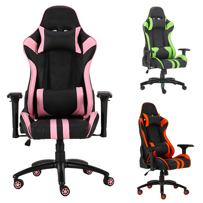 Классическое компьютерное розовое кресло Silla De Cuero Silla Gamer Rosa