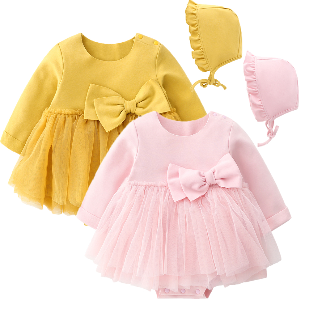 Long-sleeve Fleeced Lined Baby Rompers Thermal Rompers Dress Baby Girl Clothes Infant Toddler Bodysuit Jumpsuit Onesie Kids Wear