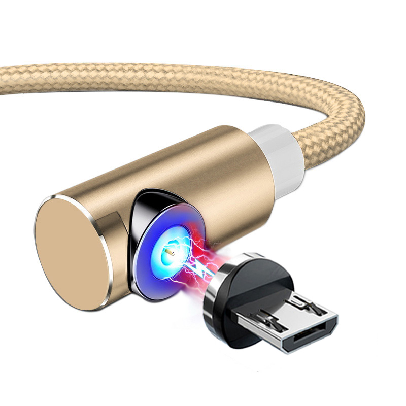 Amazon LED светящееся магнитное зарядное устройство Usb кабель Type C Micro USB C 8 Pin 3 в 1 Магнитный светодиодный кабель