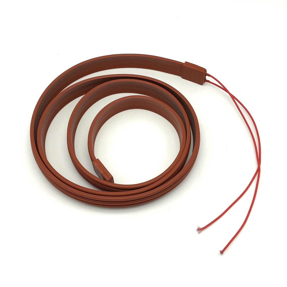 1m length 220V Silicone Rubber Heating Cable For Water Pipe Freeze Protection 25mm Width Soft