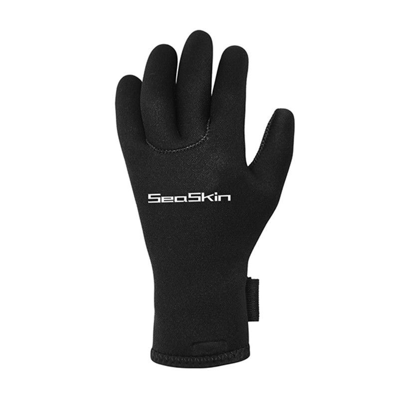 Seaskin Neoprene Gloves Diving Gloves 3mm Flexible Thermal with Adjustable Waist Strap for Spearfishing