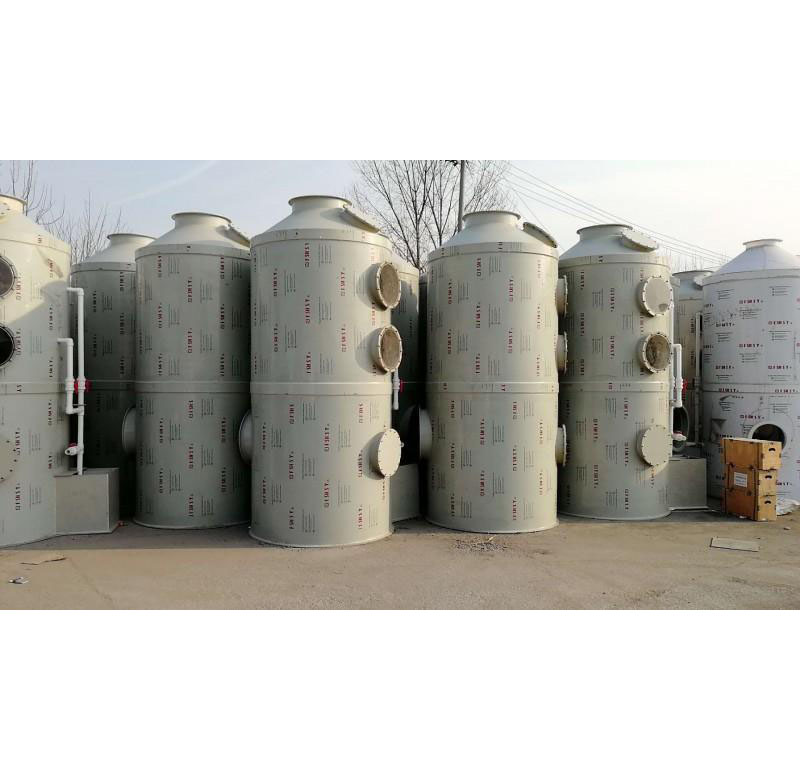 waste gases treatment acid alkaline gases adsorption equipment packed tower wet scrubber