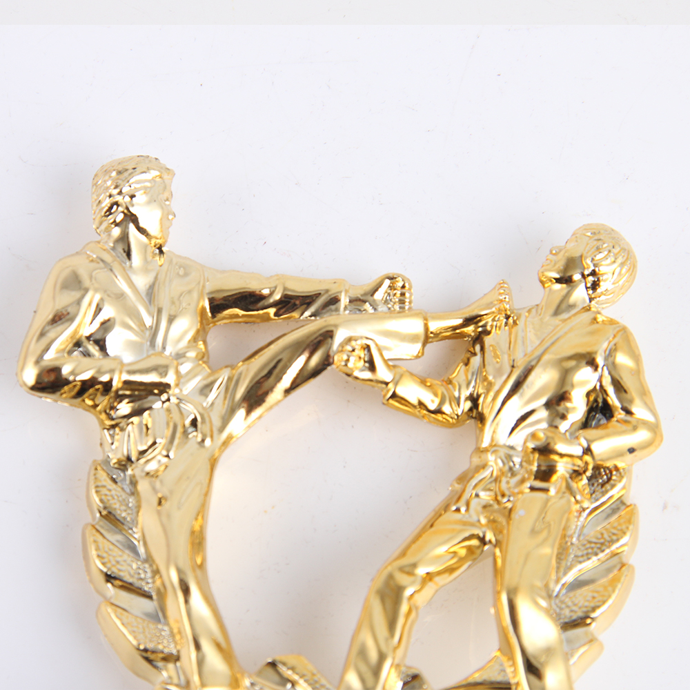 Custom gold plated plastic sports trophy parts