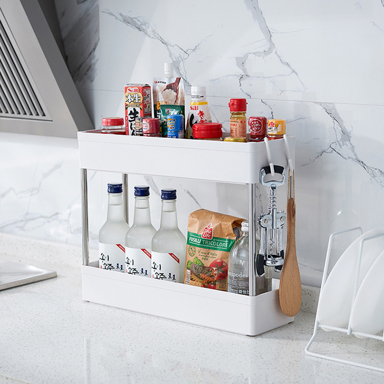 Amazon Hot Sale 2/3/4 Layer Gap Bathroom Storage tower Kitchen Fridge Side Shelf Removable With Wheels kitchen Storage Rack