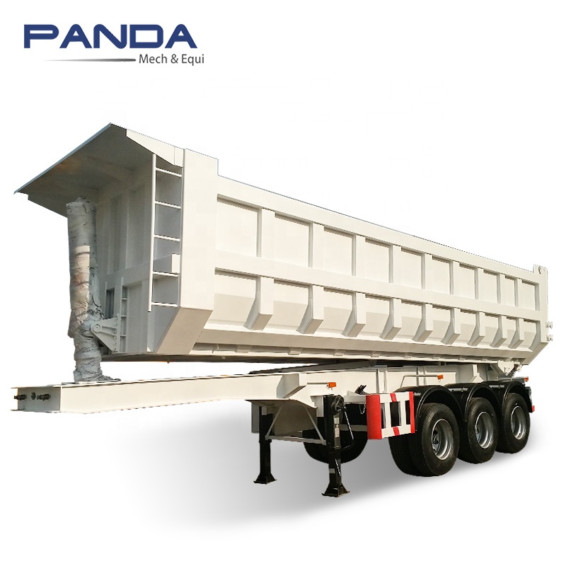 PANDA сильная Тройная ось 50 тонн Самосвал полуприцеп с гидравлическим цилиндром HYVA