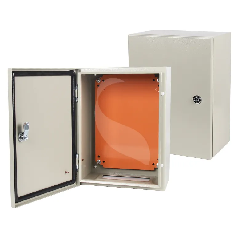 Outdoor IP65 metal wateproof electrical switch enclosure box with lock
