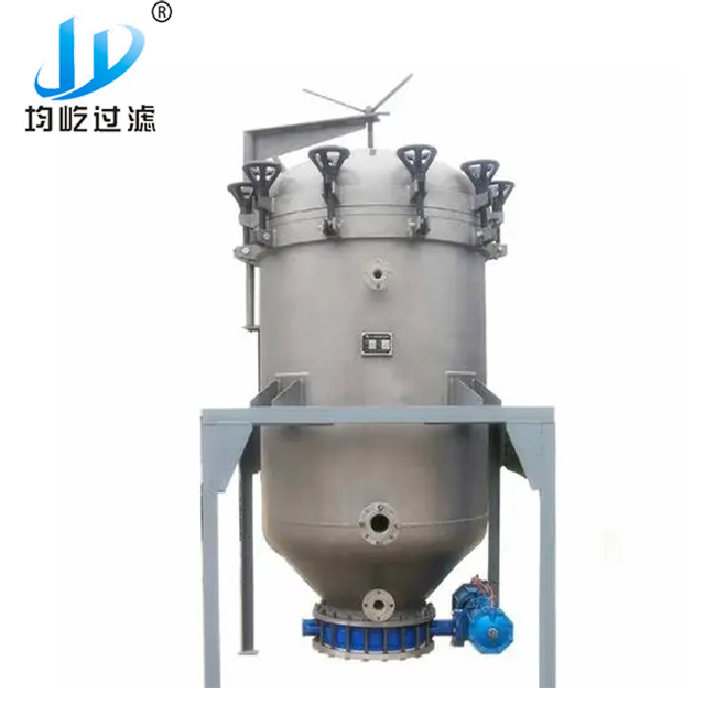 High Efficiency Stainless Steel Vertical Pressure Leaf Filter for milk Filtration