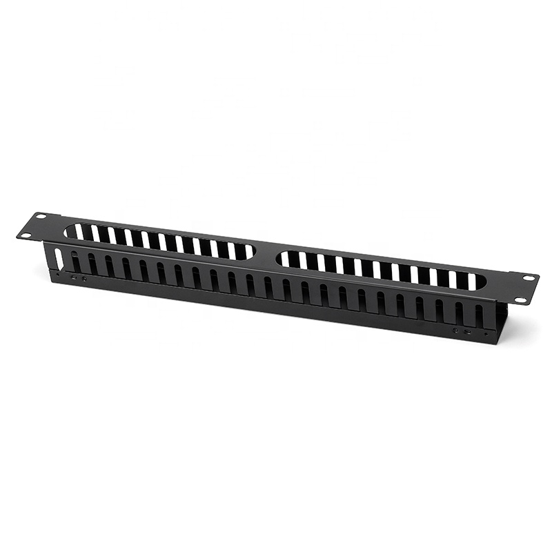 Server Rack 19-inch 1U 24 Slots Cable Management Tray For Network Working Cabinet