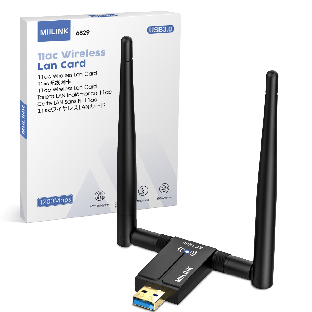 Внешняя антенна с высоким коэффициентом усиления 5dBi 11AC Wifi Dongle Realtek 8812bu USB Беспроводной Wi-Fi адаптер двухдиапазонный для Android Tablet TV