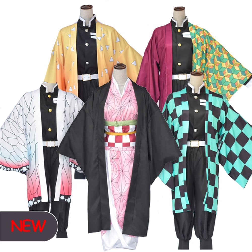 Anime Demon Slayer Cosplay Tanjirou Kamado Kimetsu no Yaiba Halloween Cosplay Clothes