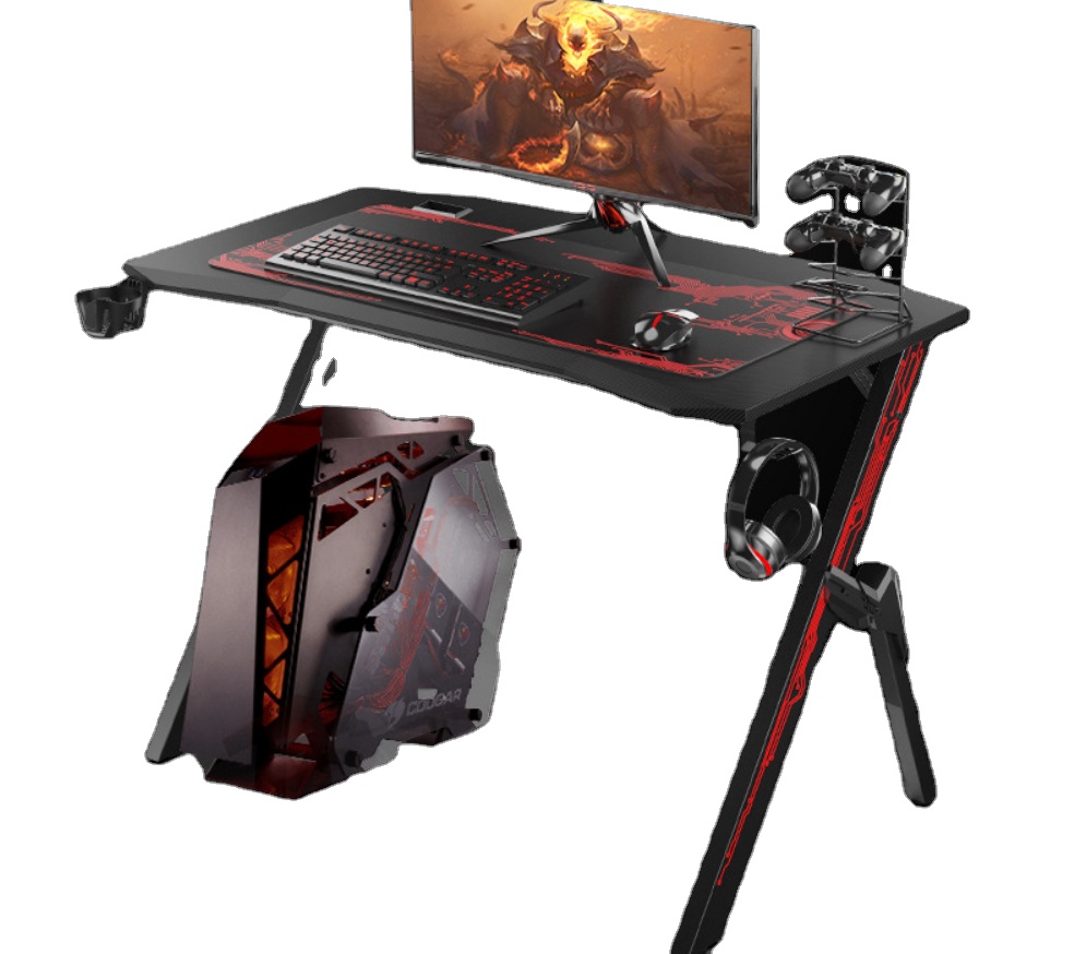 Эргономичный игровой стол RGB PC компьютерный геймер поверхность игрового компьютера настольные столы Pro с контроллером