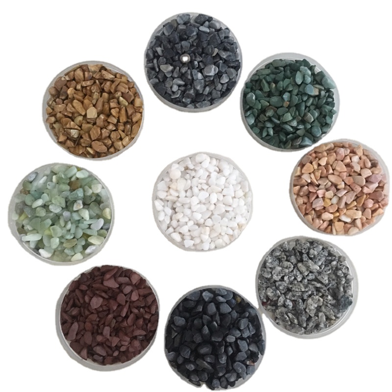 Factory Wholesale Natural Various Colors River Rock Gravel Landscape Cobblestone Crushed Washed Pebbles Stone For Outdoor