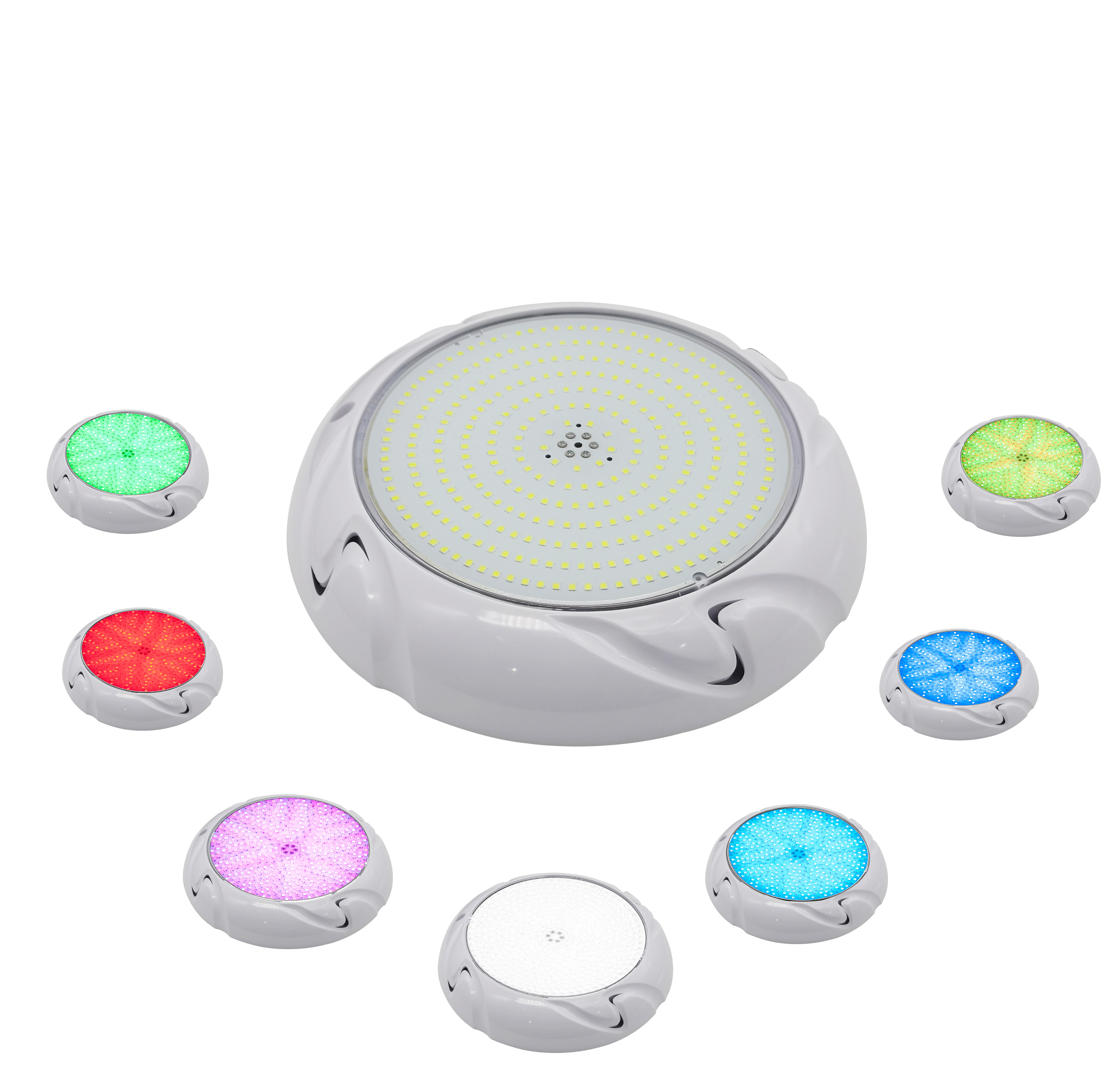 IP68 Piscina AC DC 12V 24V бассейн Светодиодная лампа поверхностного монтажа ПК подводный свет