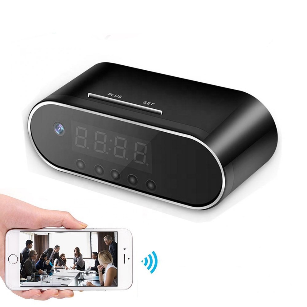 Настольные мини-часы с ИК-подсветкой, ночным видением, Dvr, видеокамерой, дистанционным управлением через приложение, 1080P, Wi-Fi камерой и будильником