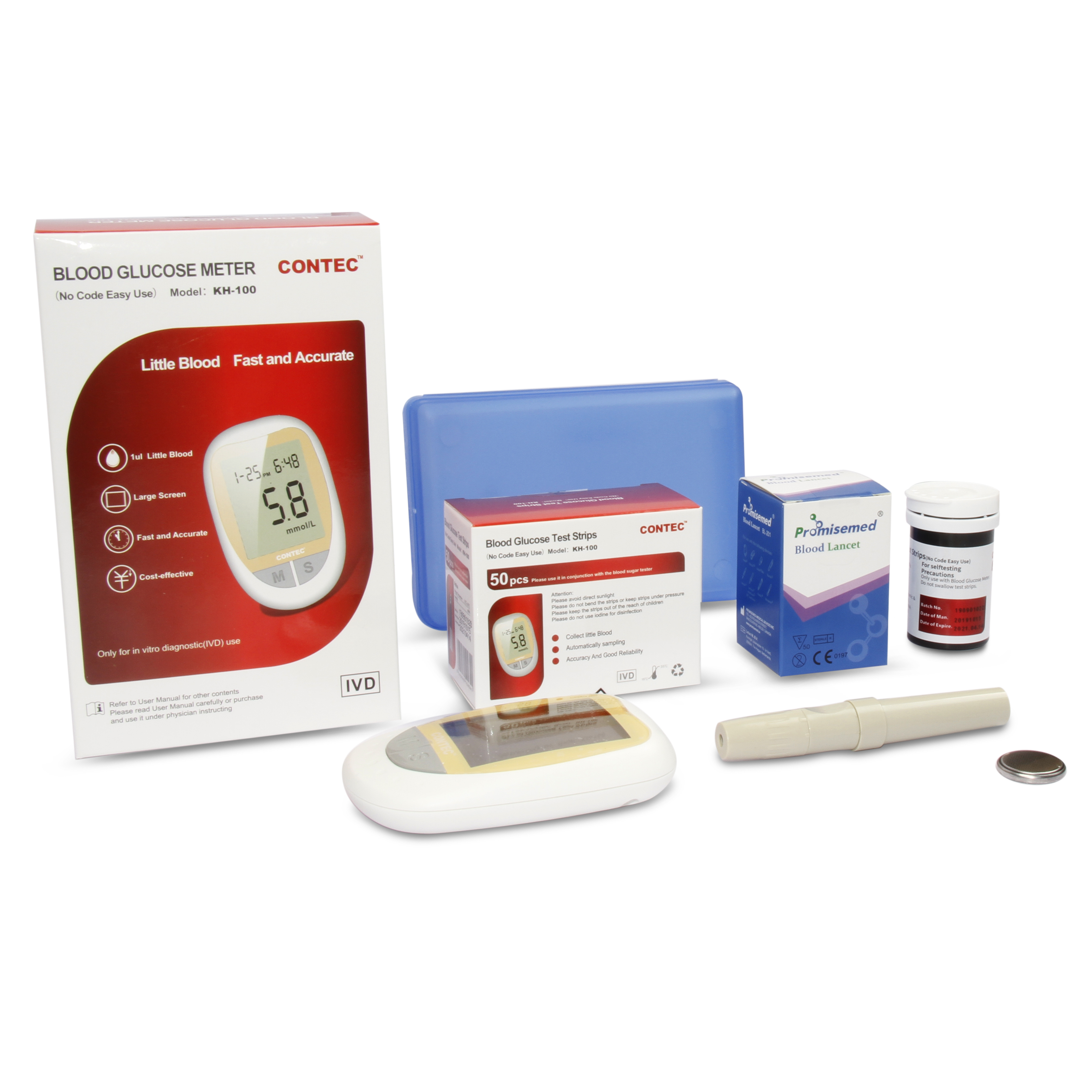 Newest blood glucometer meter blood glucose kit glucometer sugar meter monitor