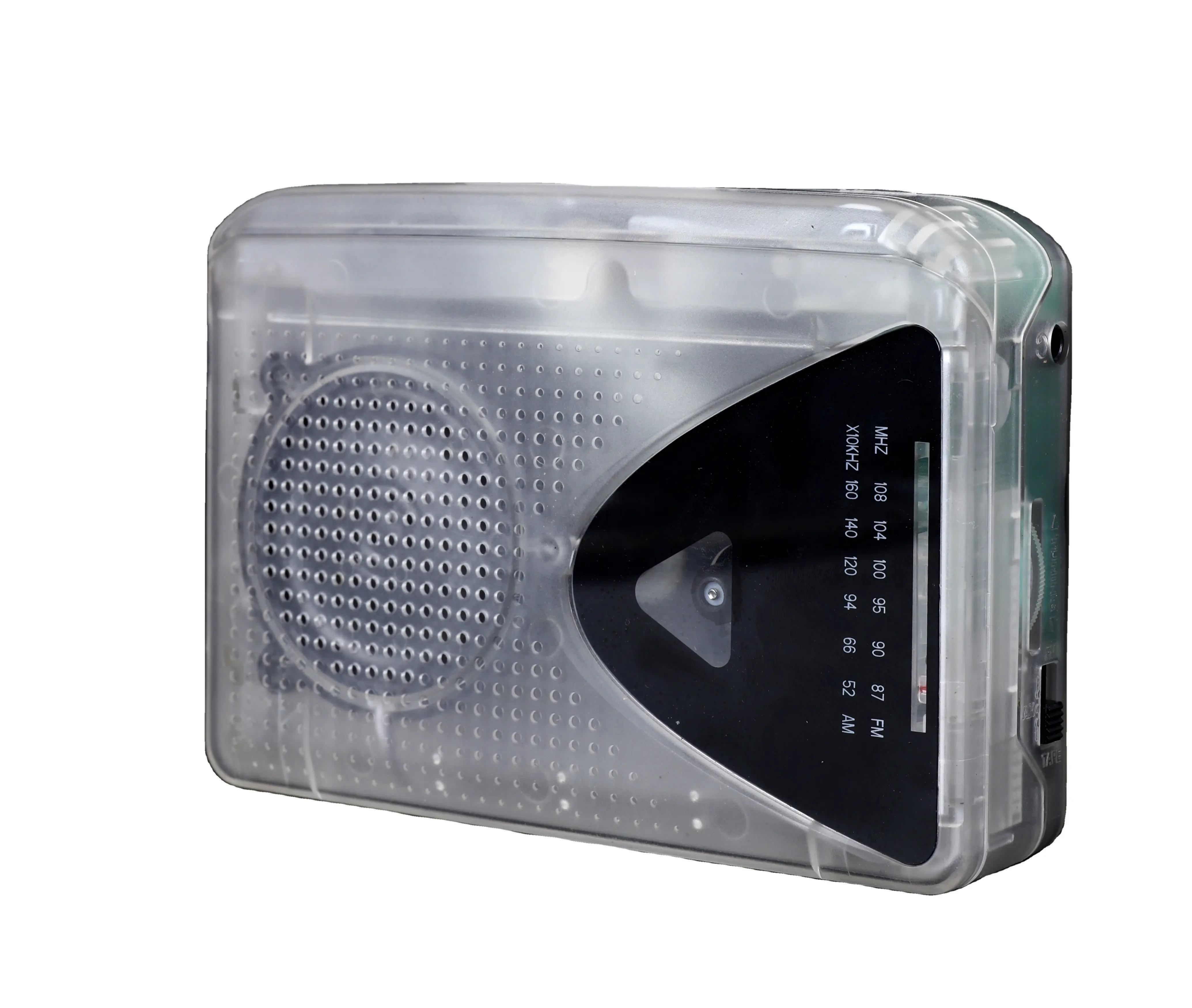 Portable Transparent radio Walkman Cassette Player With AM FM Radio Auto Reverse