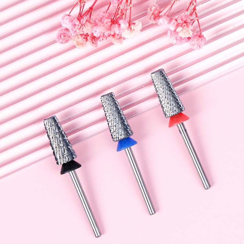 Wholesale Factory 5in1 Nail Drill Bit Grind High Quality Coarse Tungsten Carbide Manicure Nail Drill Bit for Gel Polish Removing