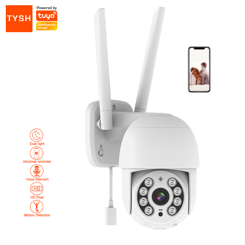 TYSH 1080P 4 мм Wifi камера видеонаблюдения наружная купольная камера видеонаблюдения беспроводная IP-камера красочная в ночное время