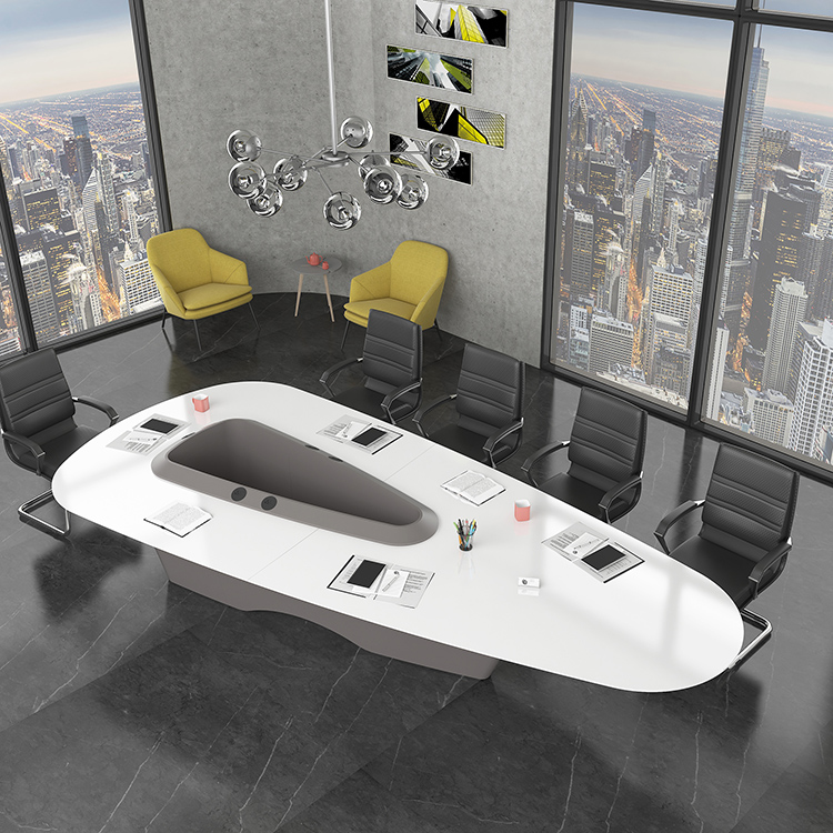 Factory Made Strictly Checked Office Furniture Modern Meeting Conference Table Design