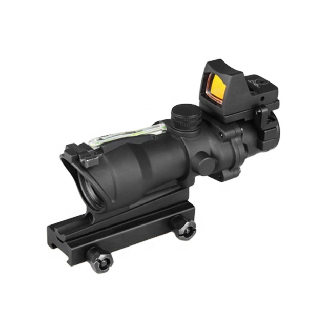 GSP0203-GM- -4x32 оптическим Style зеленый волокно прицел с мини красная точка зрения для охоты