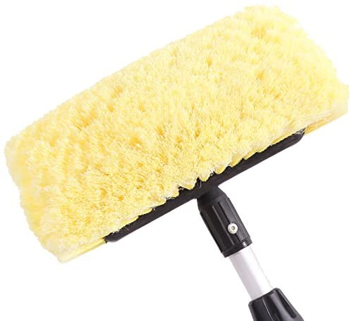 10" Car Wash Brush With Soft Bristle For Auto Rv Truck Boat Exterior Washing Cleaning