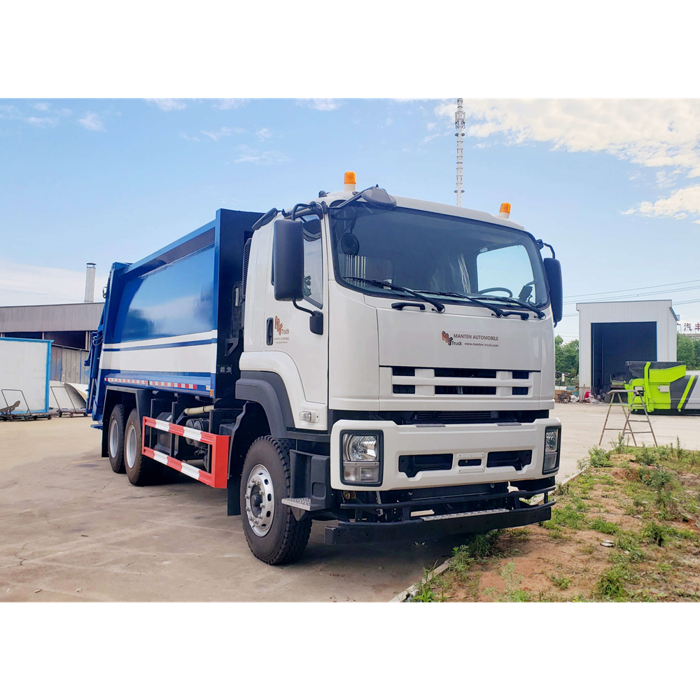 ISUZU GIGA 6X4 16 куб. М новый бренд уплотнитель Электрический мусоровоз мини самозагрузка корзина подъемник мусоровоз